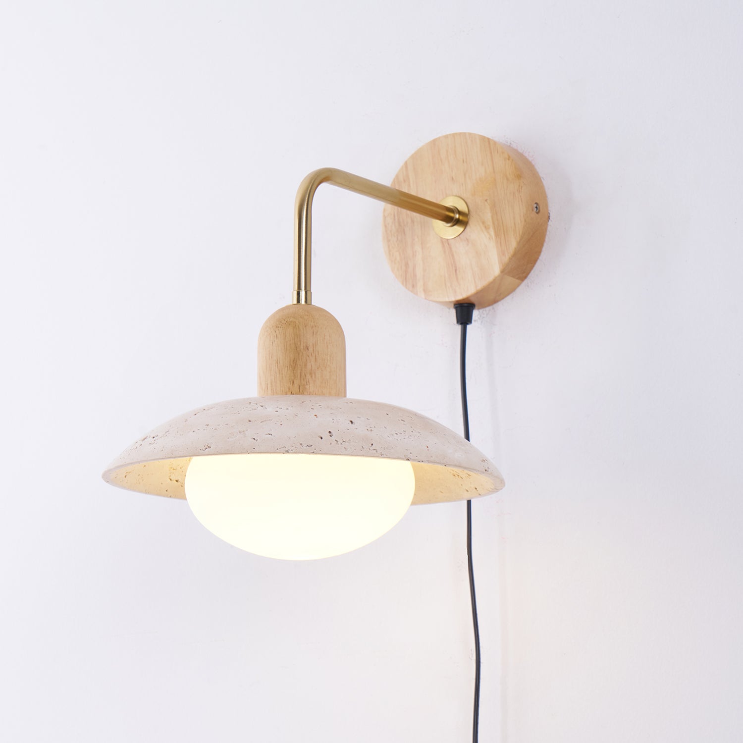 Travelle Travertine Wall Sconce - Neutral Decor