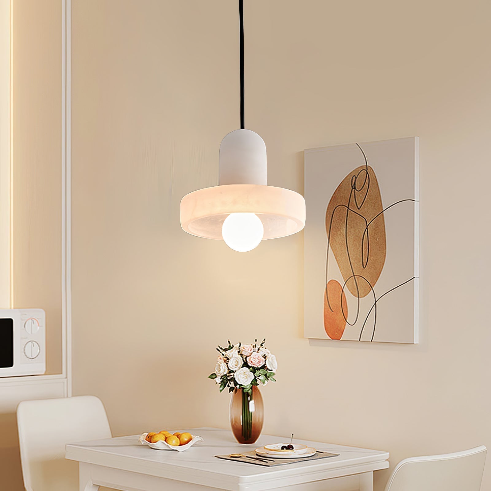 Eirven Stacked Alabaster Pendant Light
