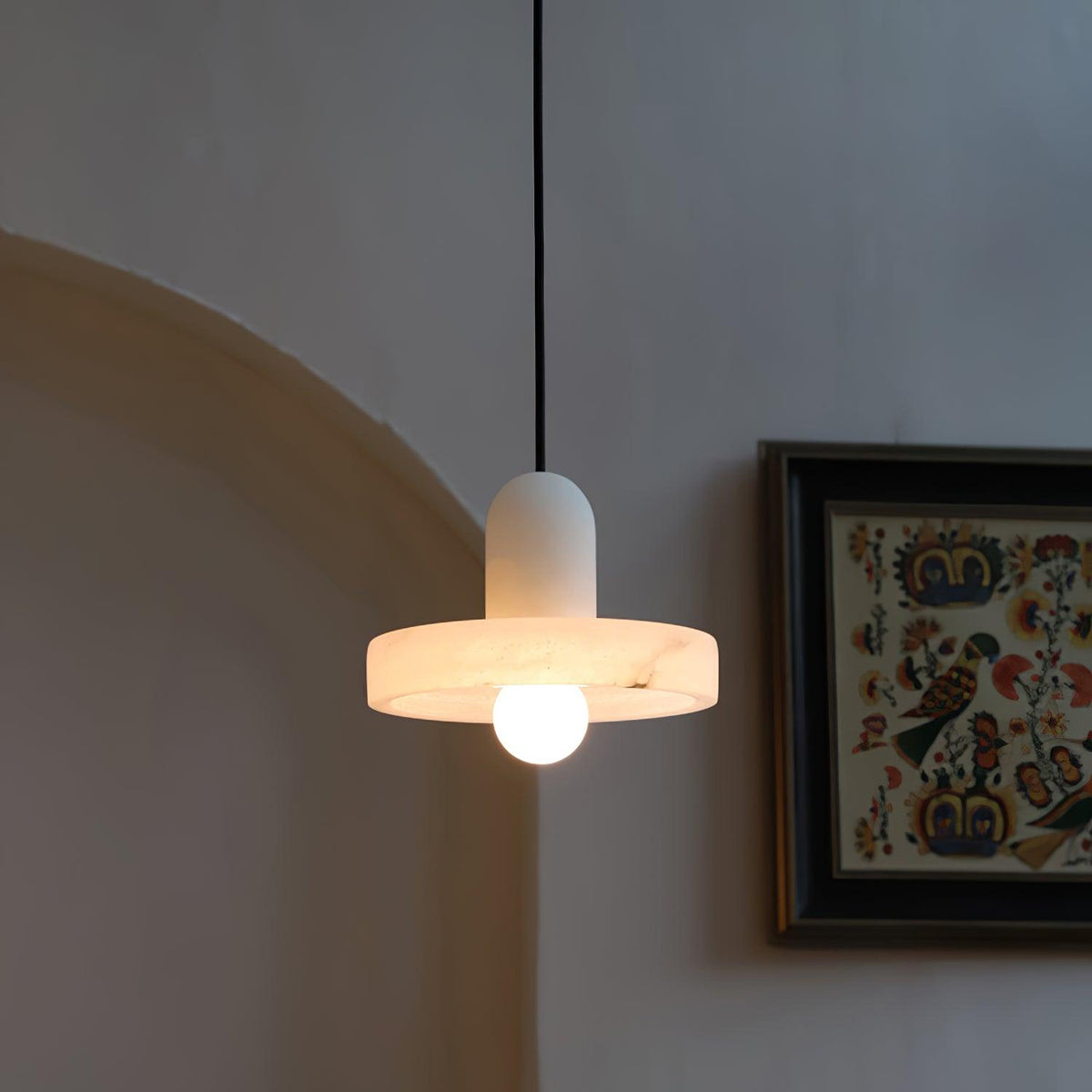 Eirven Stacked Alabaster Pendant Light