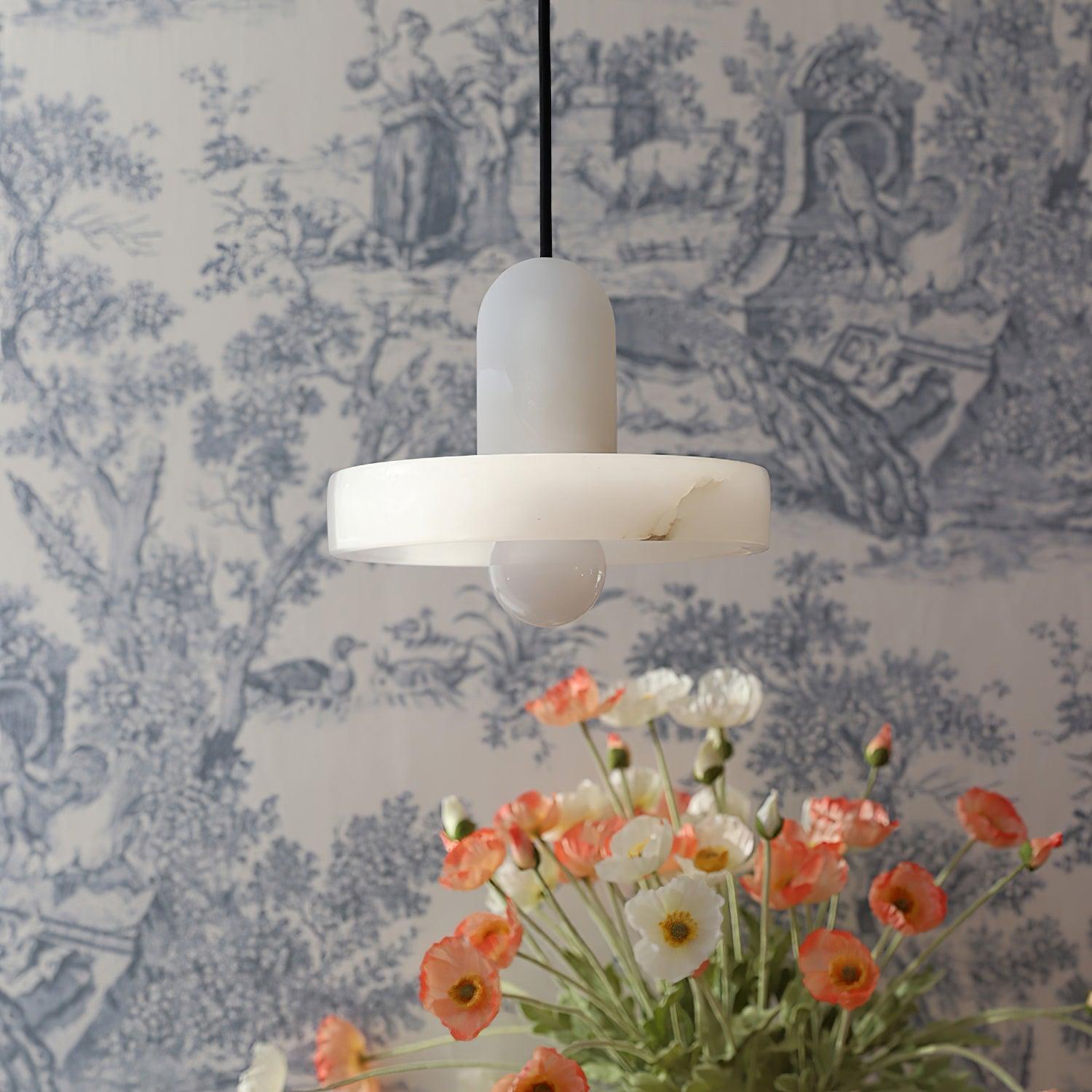 Eirven Stacked Alabaster Pendant Light