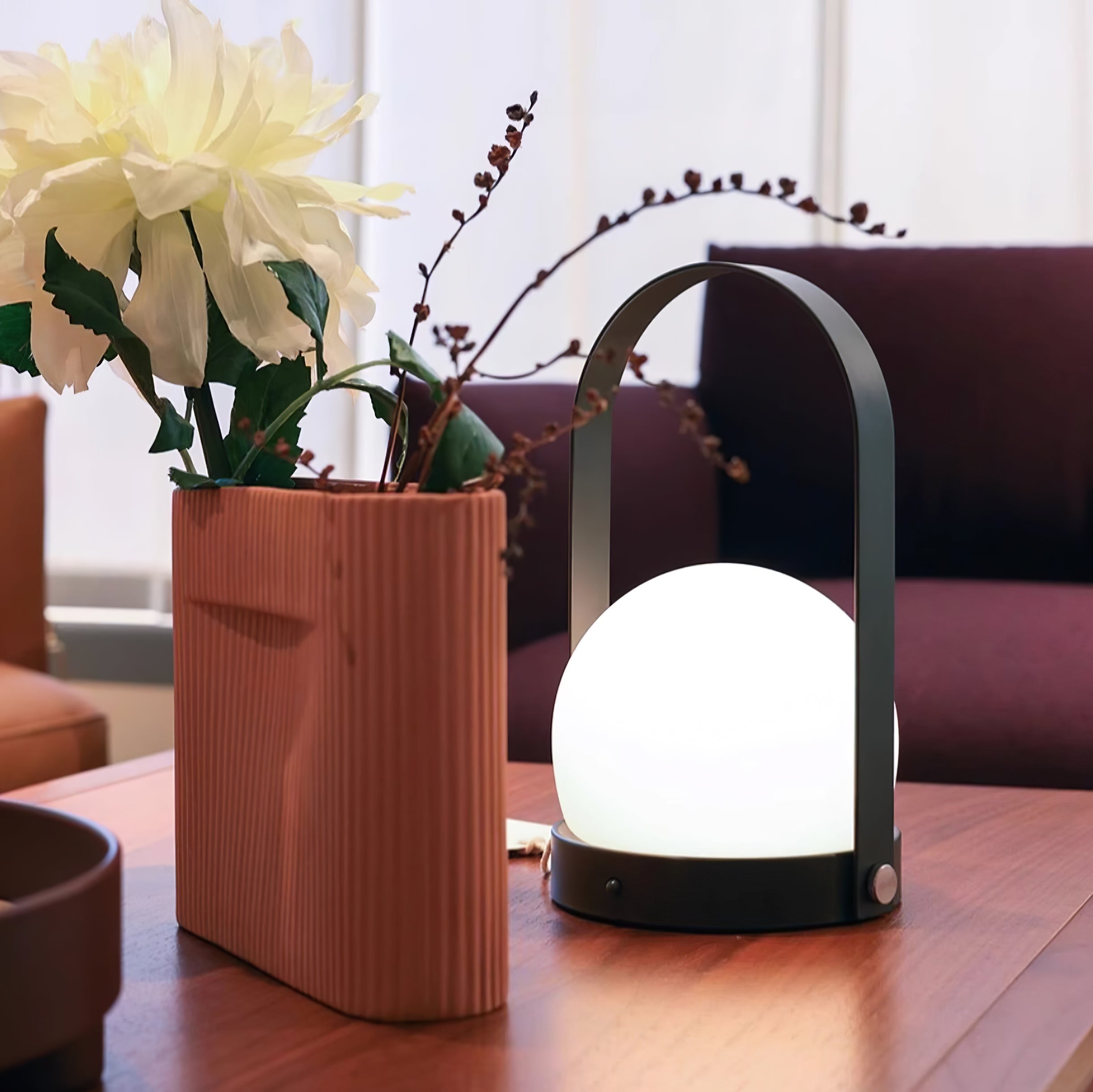 Zenon Glass Minimalist Table Lamp