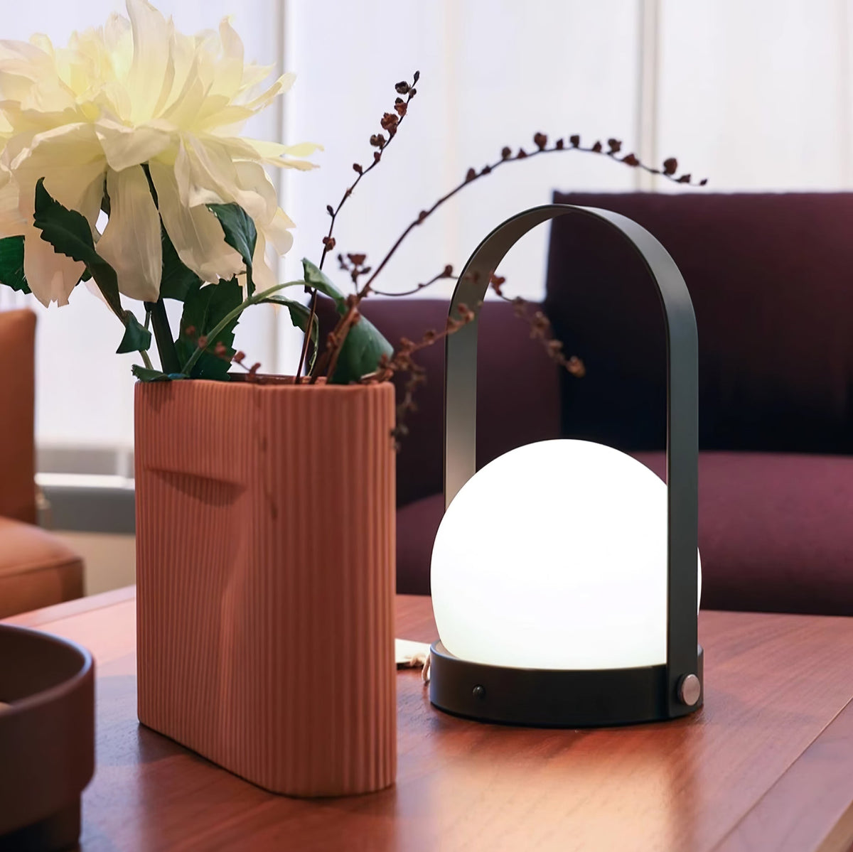 Zenon Glass Minimalist Table Lamp