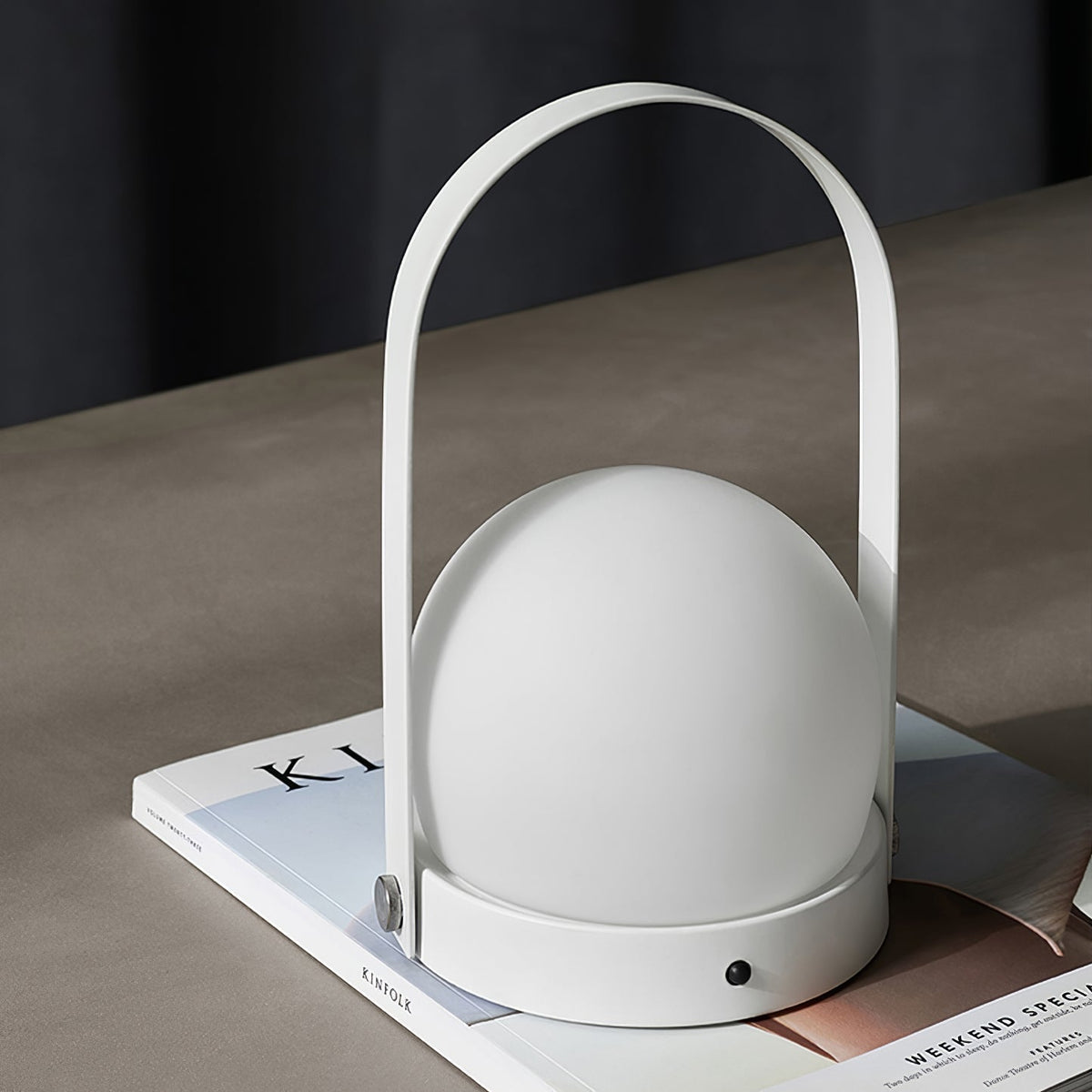 Zenon Glass Minimalist Table Lamp