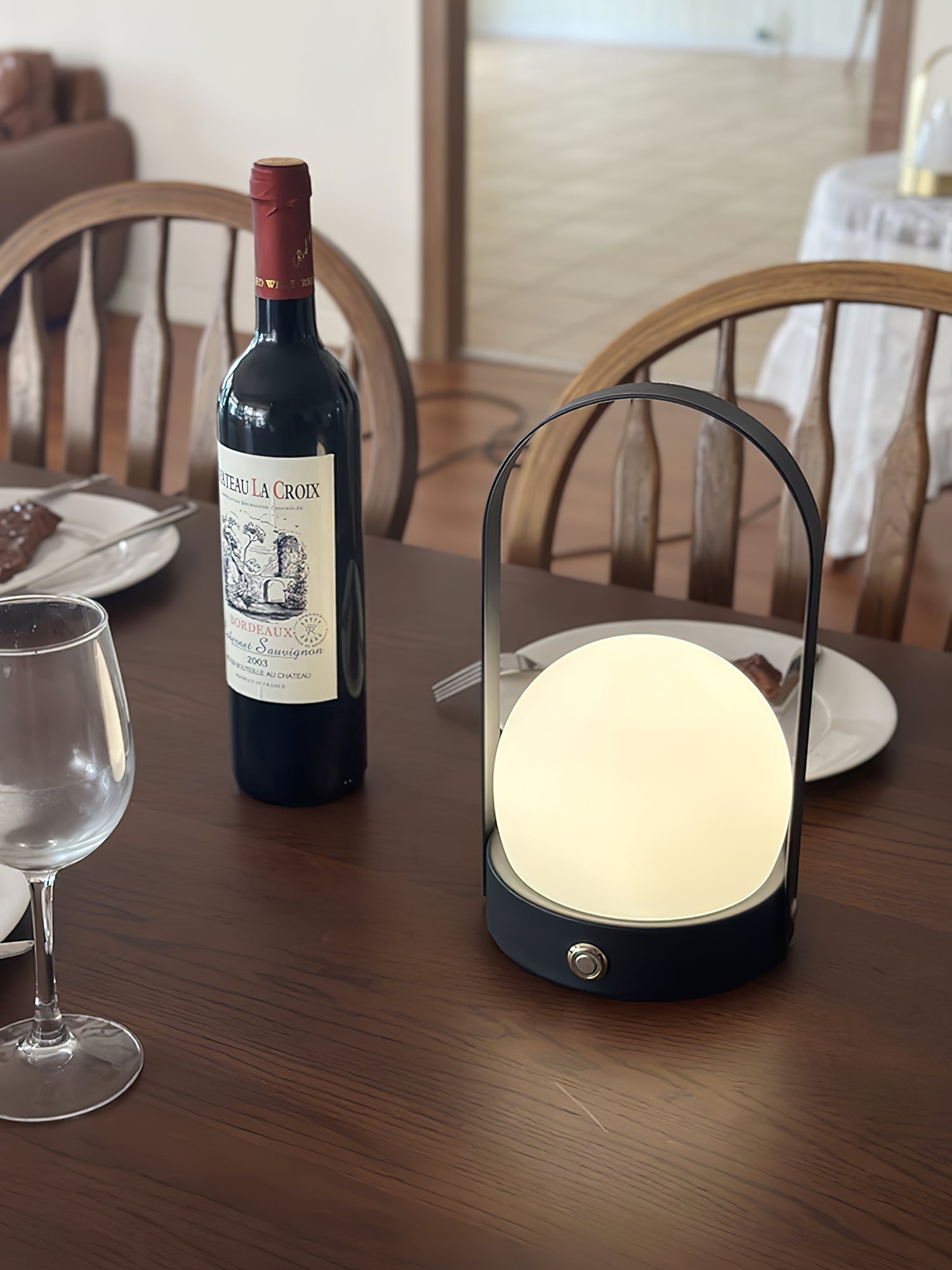 Zenon Glass Minimalist Table Lamp