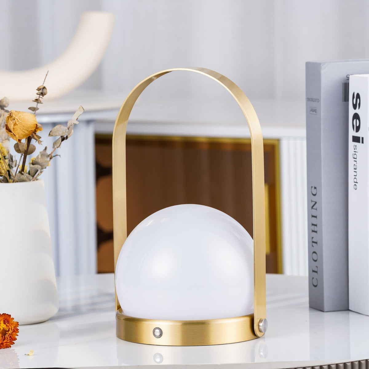 Zenon Glass Minimalist Table Lamp
