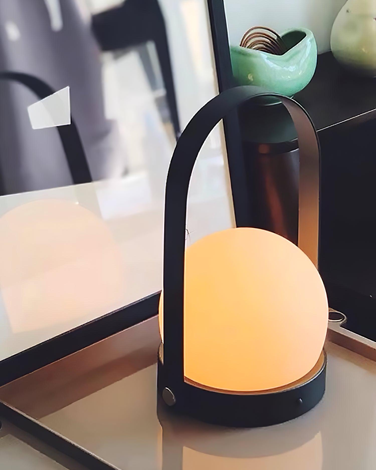 Zenon Glass Minimalist Table Lamp