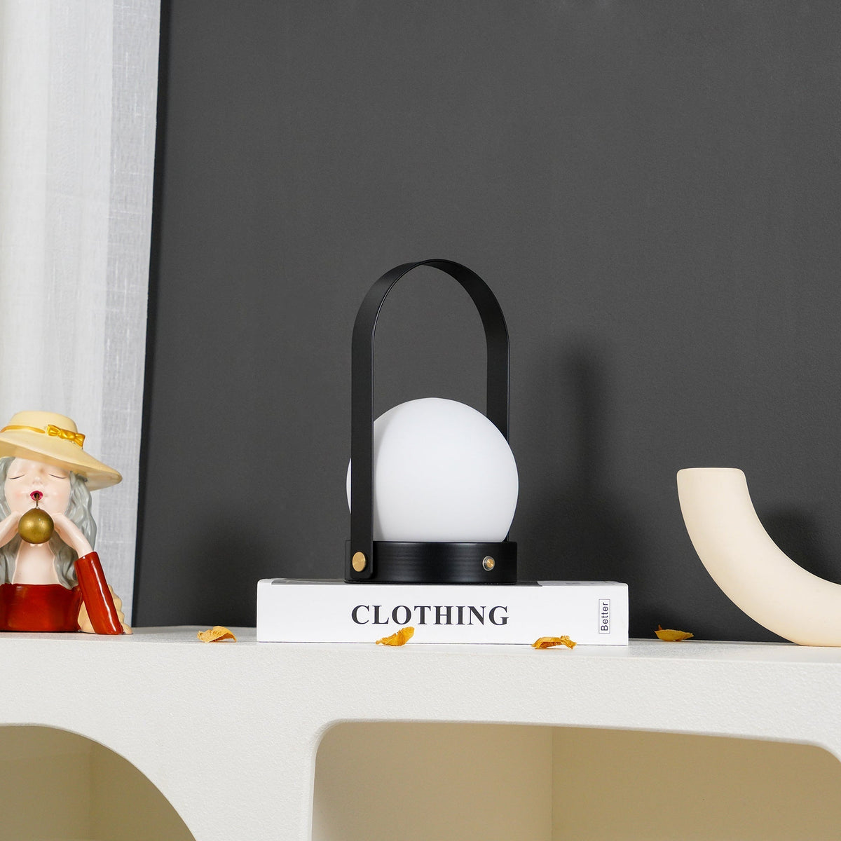 Zenon Glass Minimalist Table Lamp