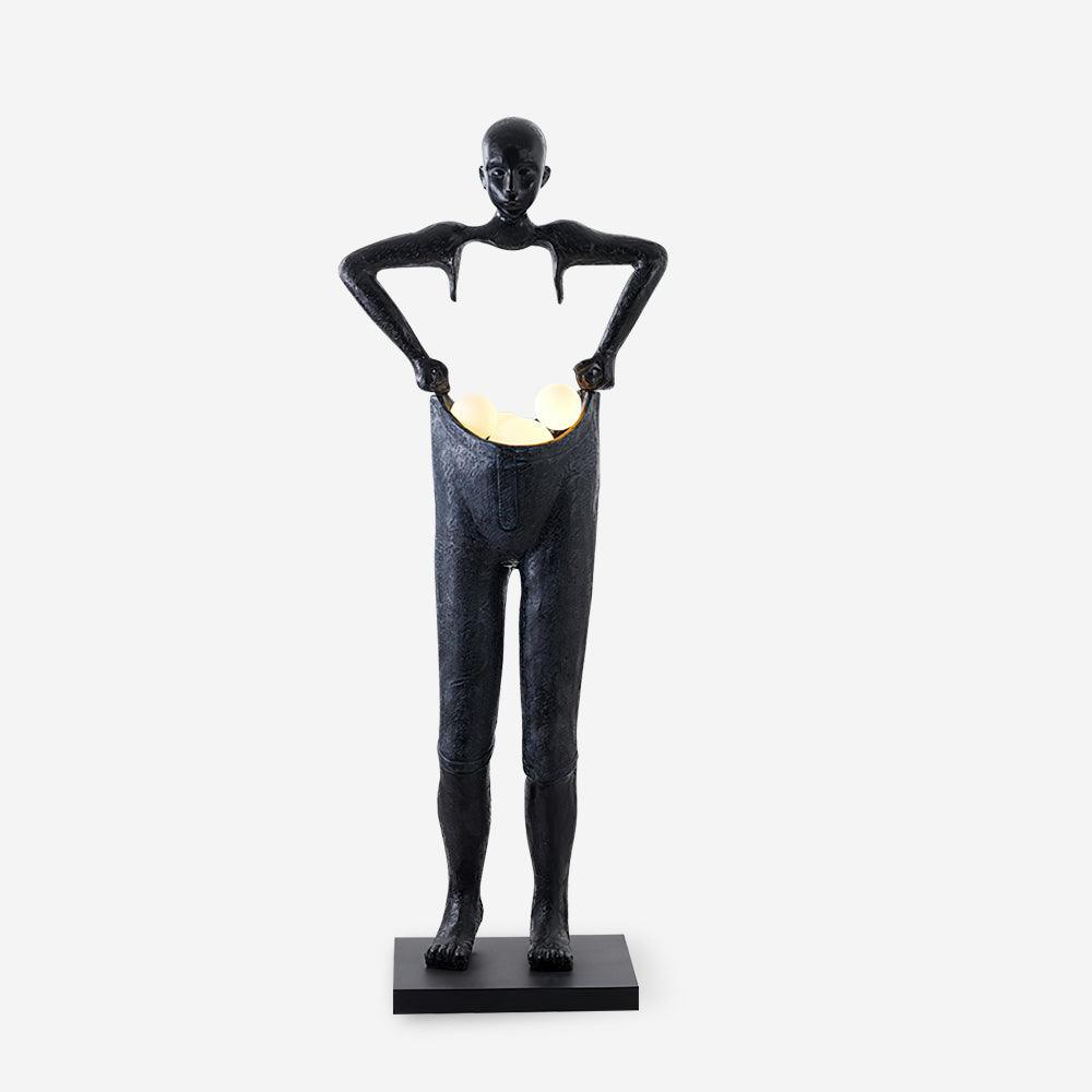 Vamiryra Sculptural Black Floor Lamp