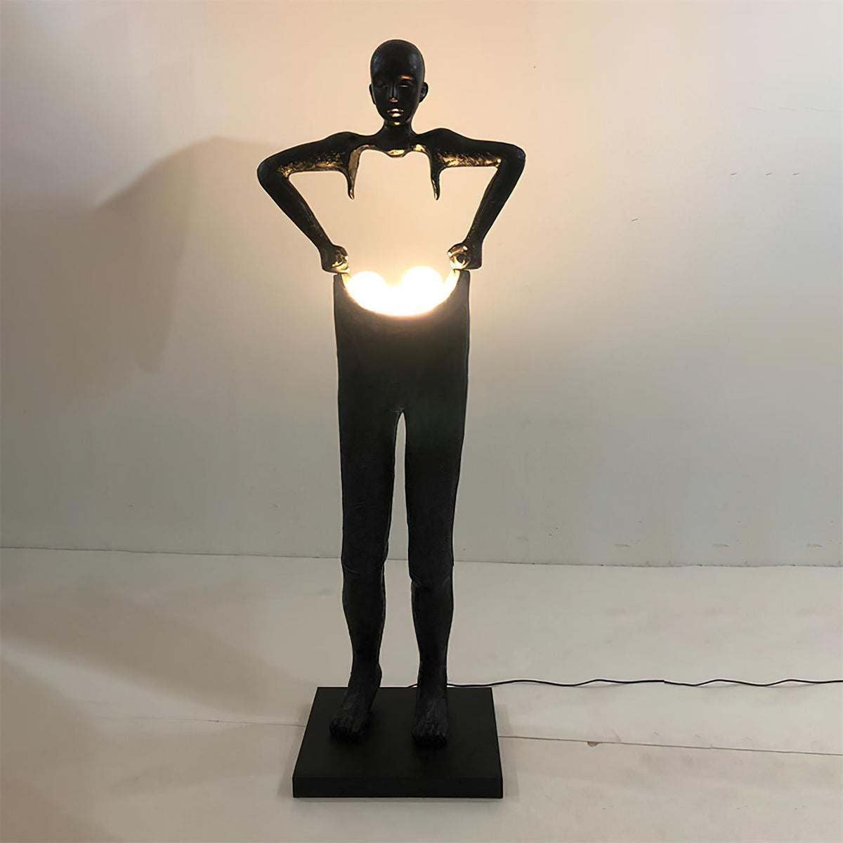 Vamiryra Sculptural Black Floor Lamp