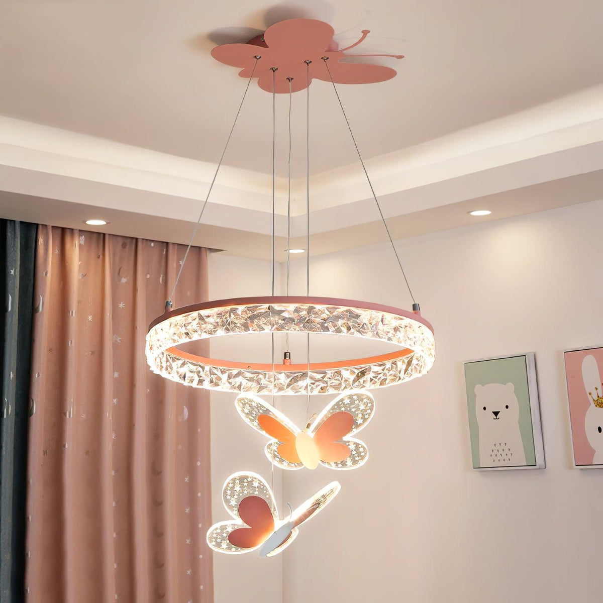Orlina Acrylic Industrial Pendant Lamp