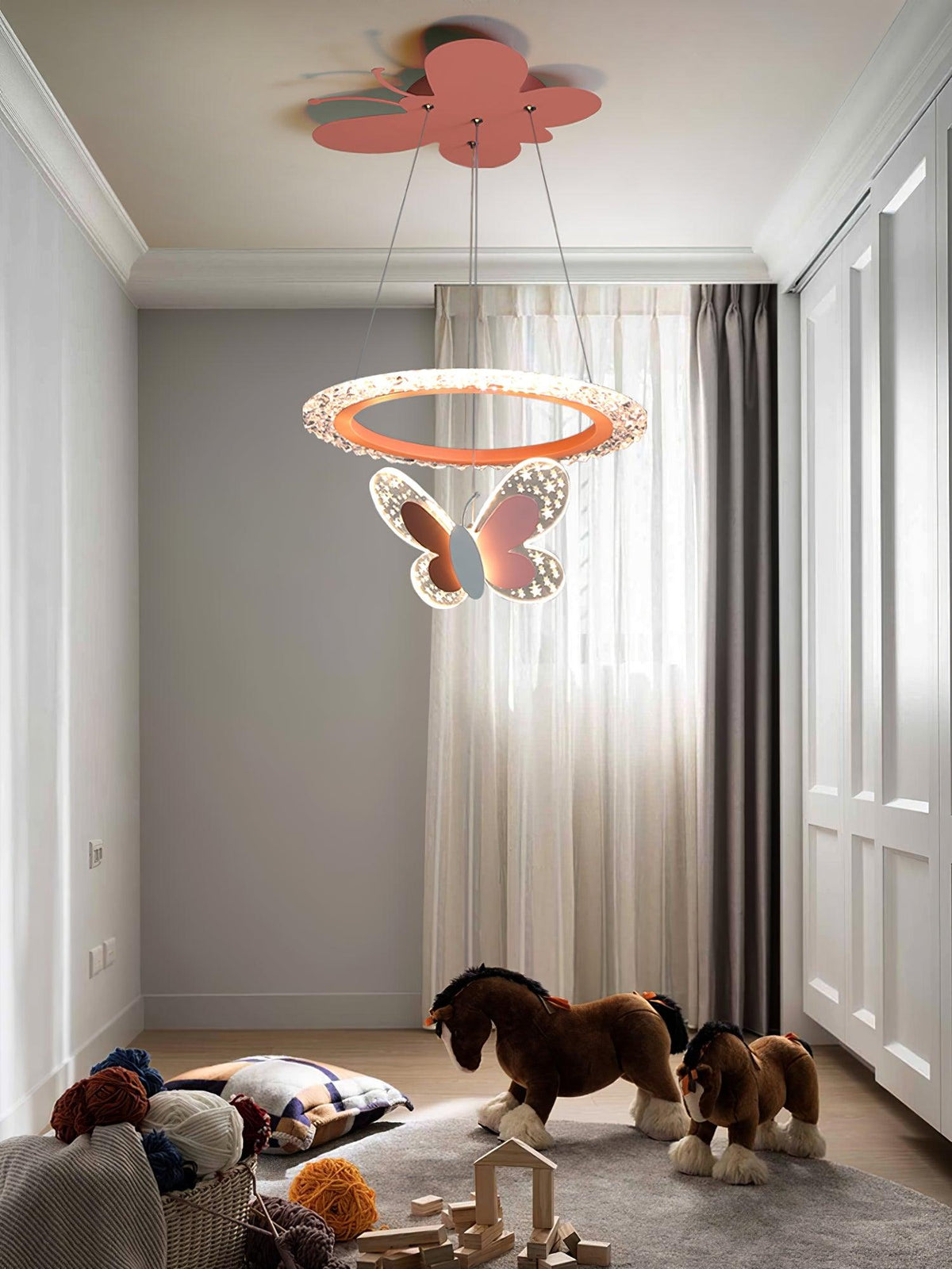 Orlina Acrylic Industrial Pendant Lamp