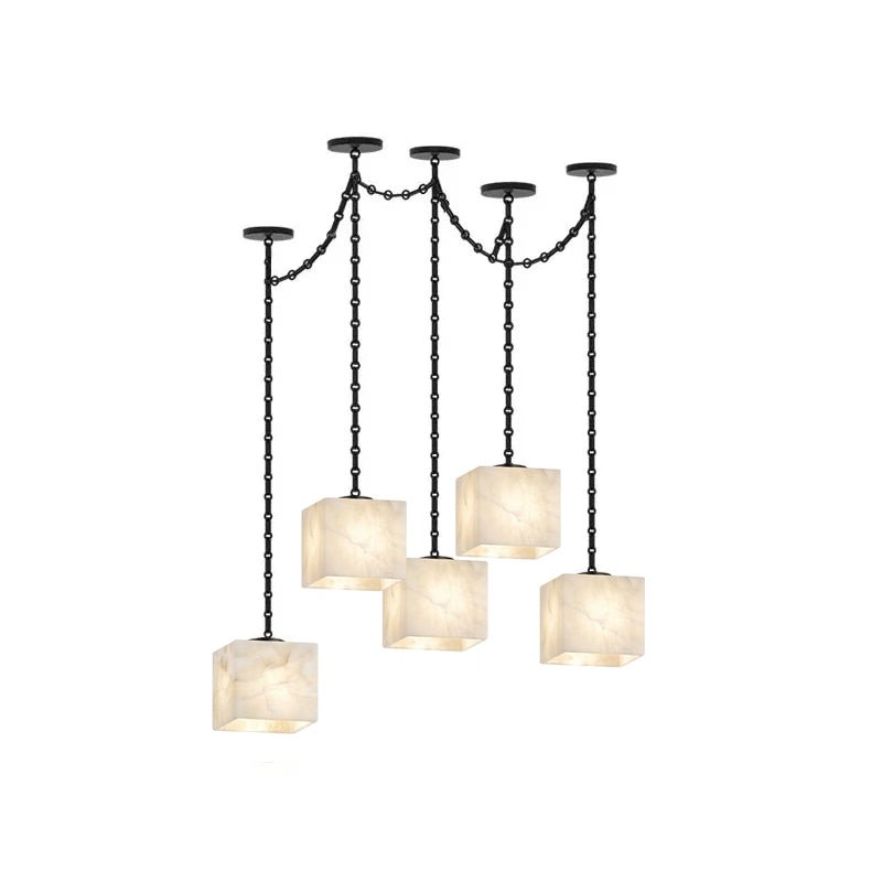 Octavian Cascade Chain Cube Chandelier