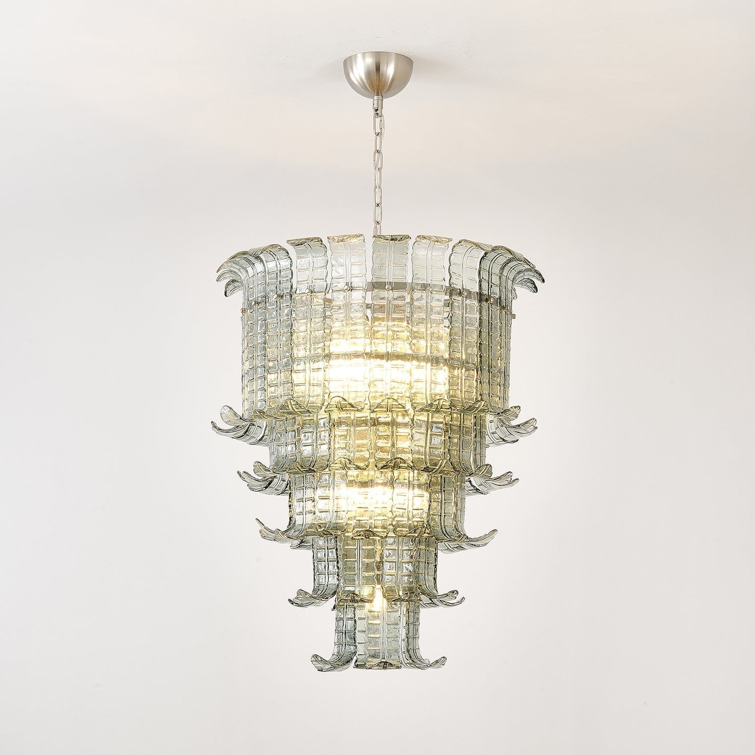 Yisk Chandelier Cascade Murano Glass Tiered Vintage
