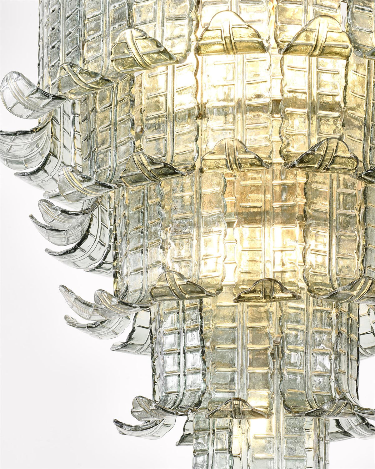Yisk Chandelier Cascade Murano Glass Tiered Vintage