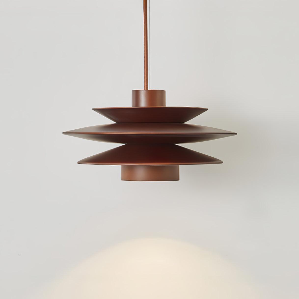 Marshire Wooden Disc Pendant Light