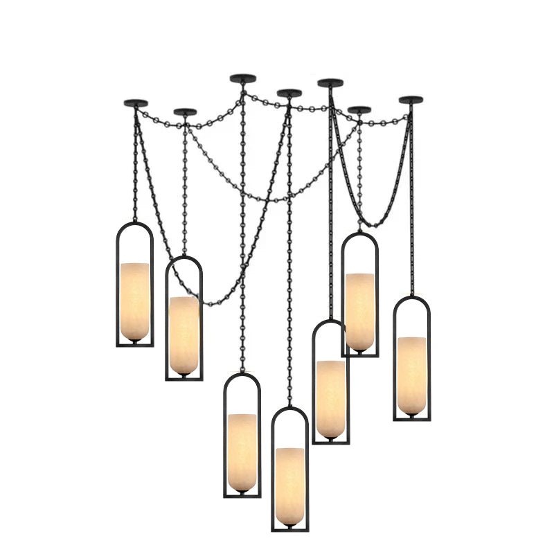 Theron Cascading Chain Lantern Chandelier