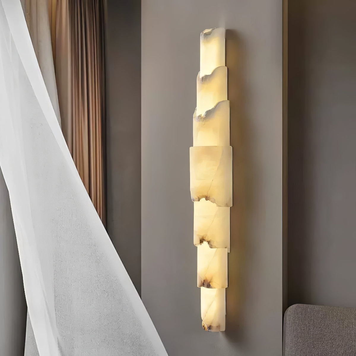 Caspian Multi-layer Alabaster Wall Light