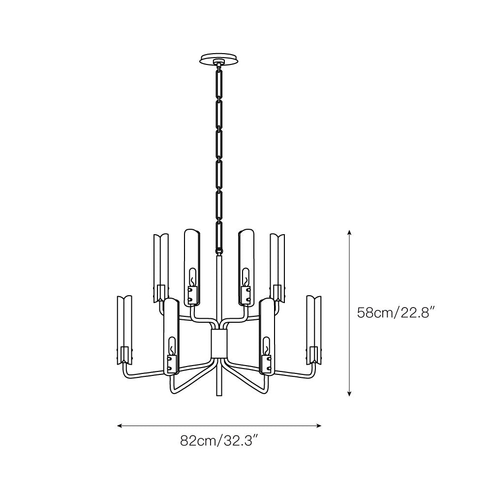 Cetalan Traditional Premium Glass Chandelier