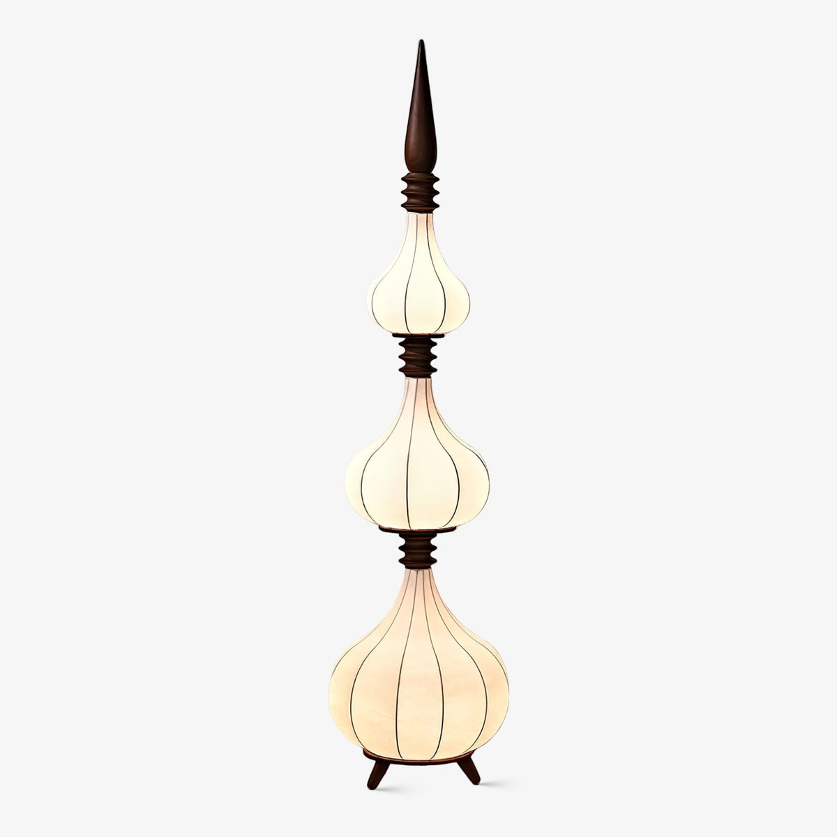 Cetalyra Tiered Gourd Floor Lamp