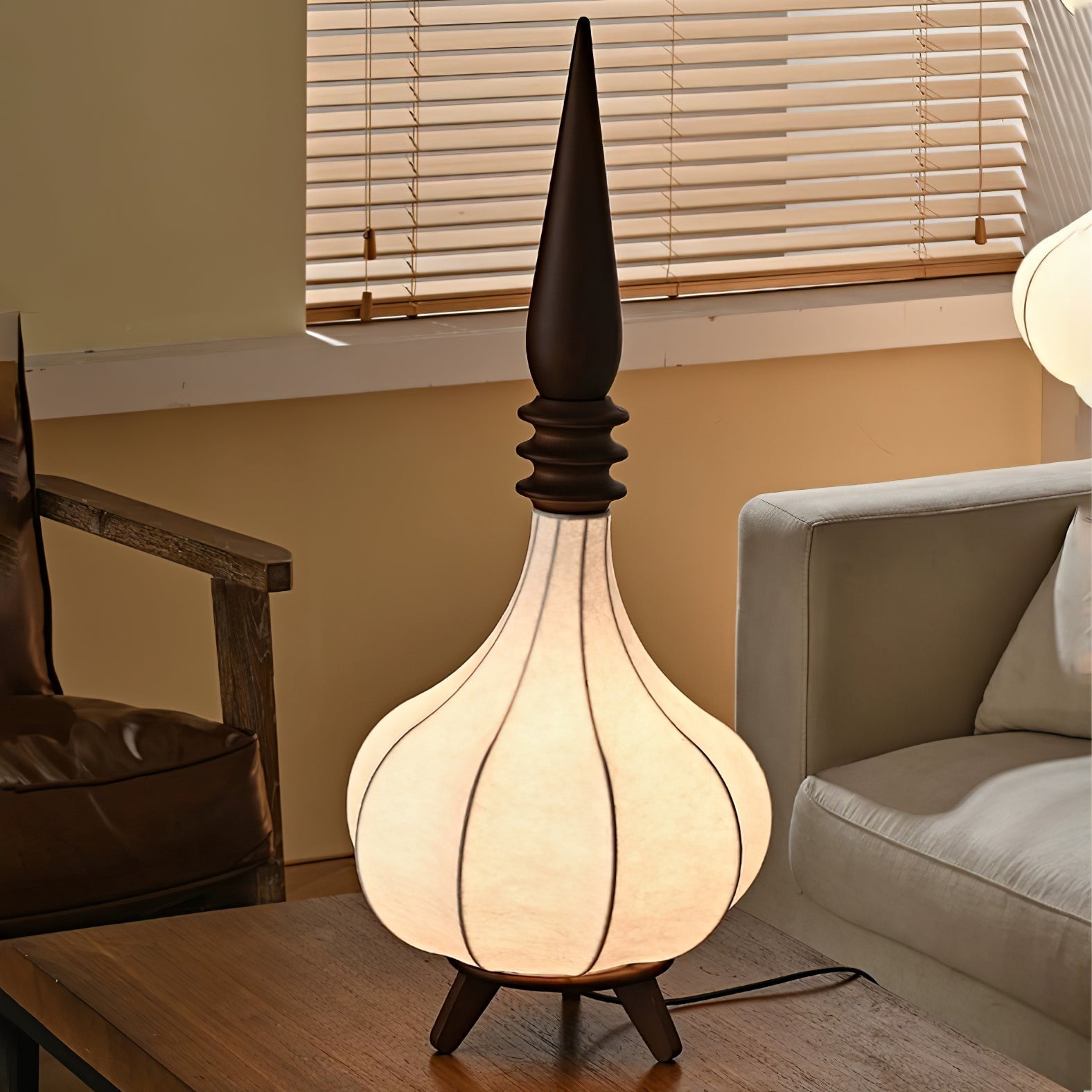 Cetalyra Tiered Gourd Floor Lamp
