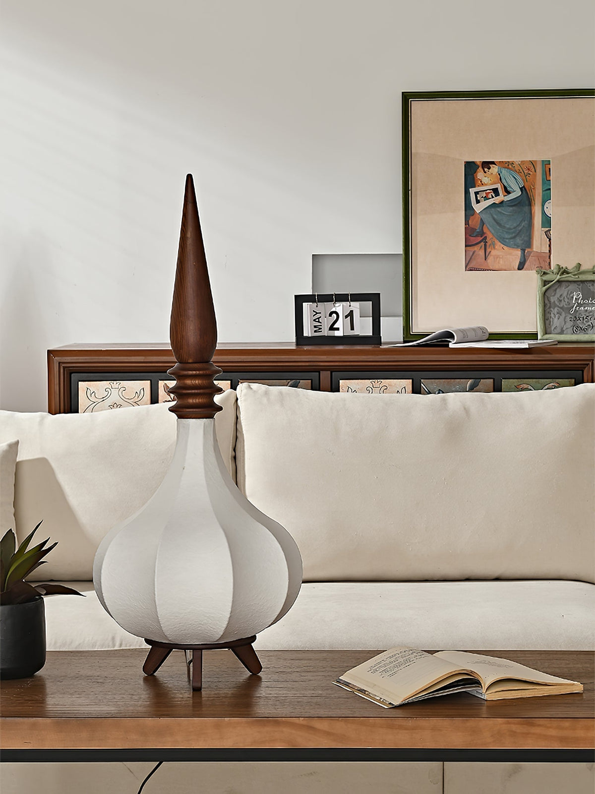 Cetalyra Tiered Gourd Floor Lamp