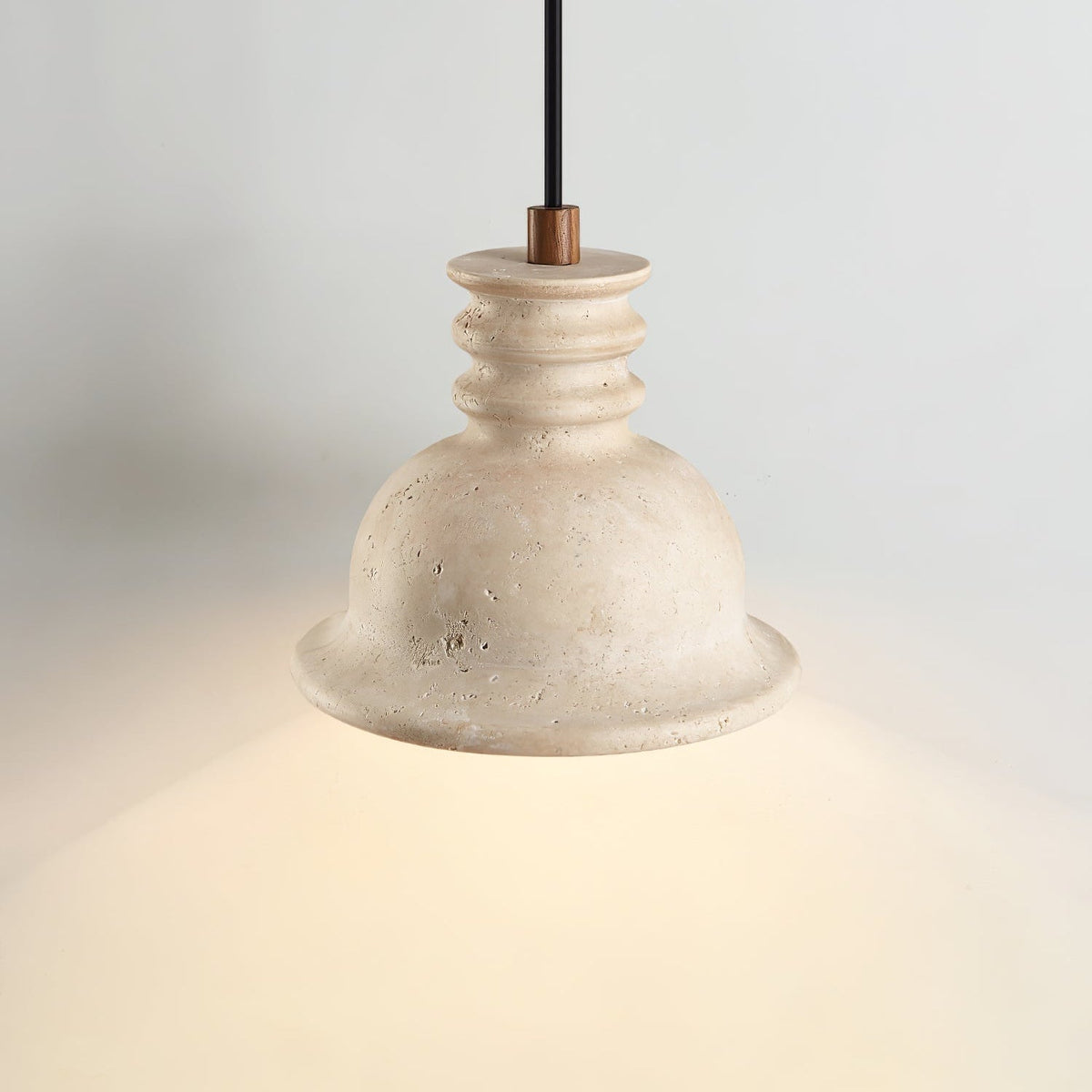 Tavuenne Travertine Sculptural Pendant Light