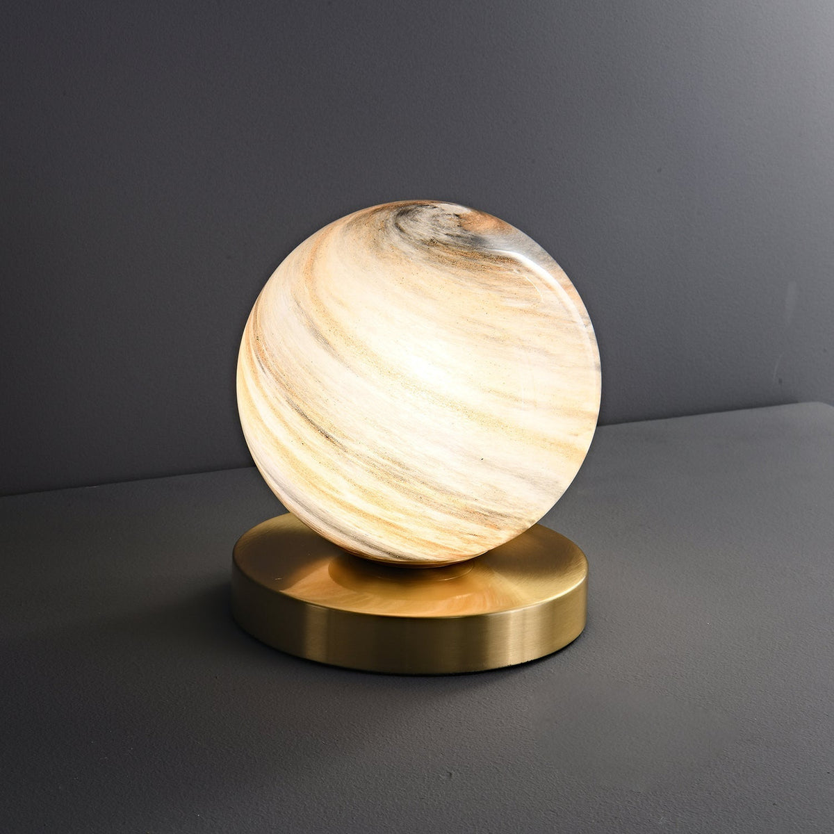 Casuelle Contemporary Brass Table Lamp
