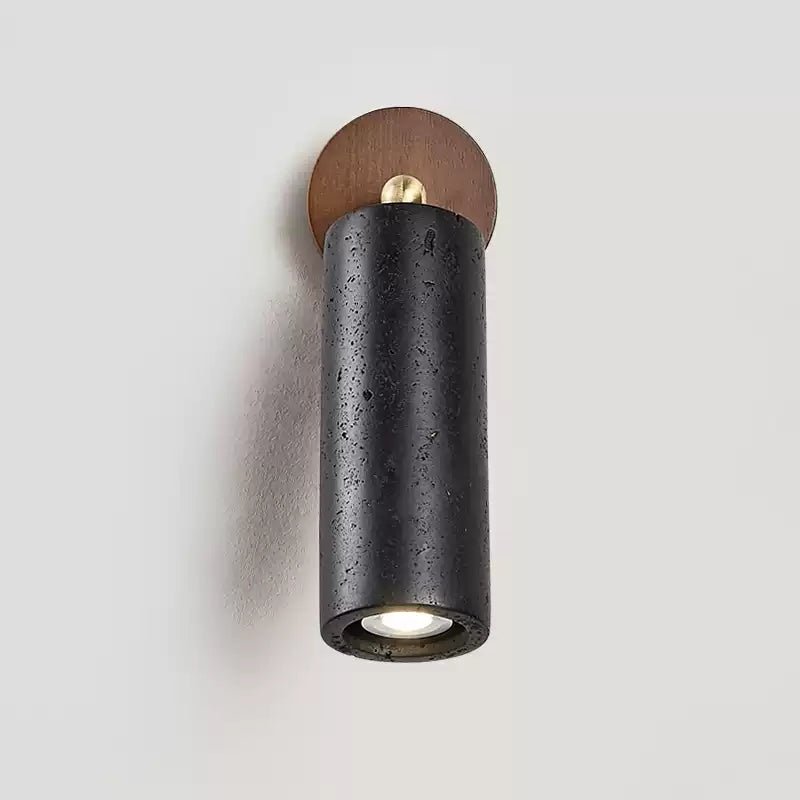 Cassius Industrial Travertine Wall Light