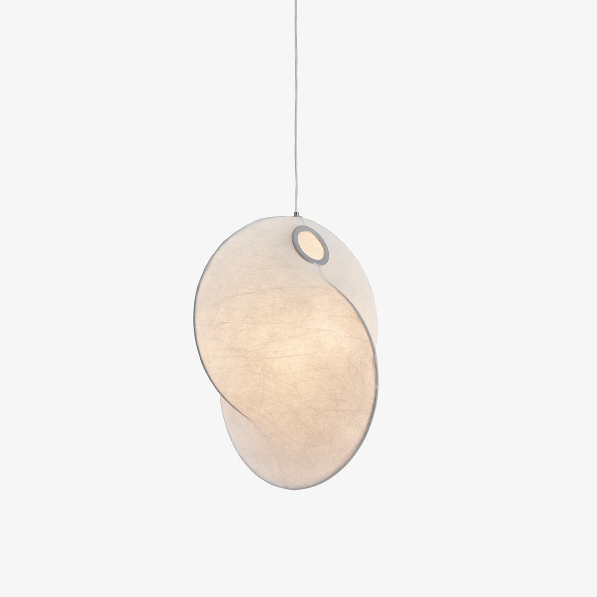 Verine Sculptural Mulberry Silk Pendant Light