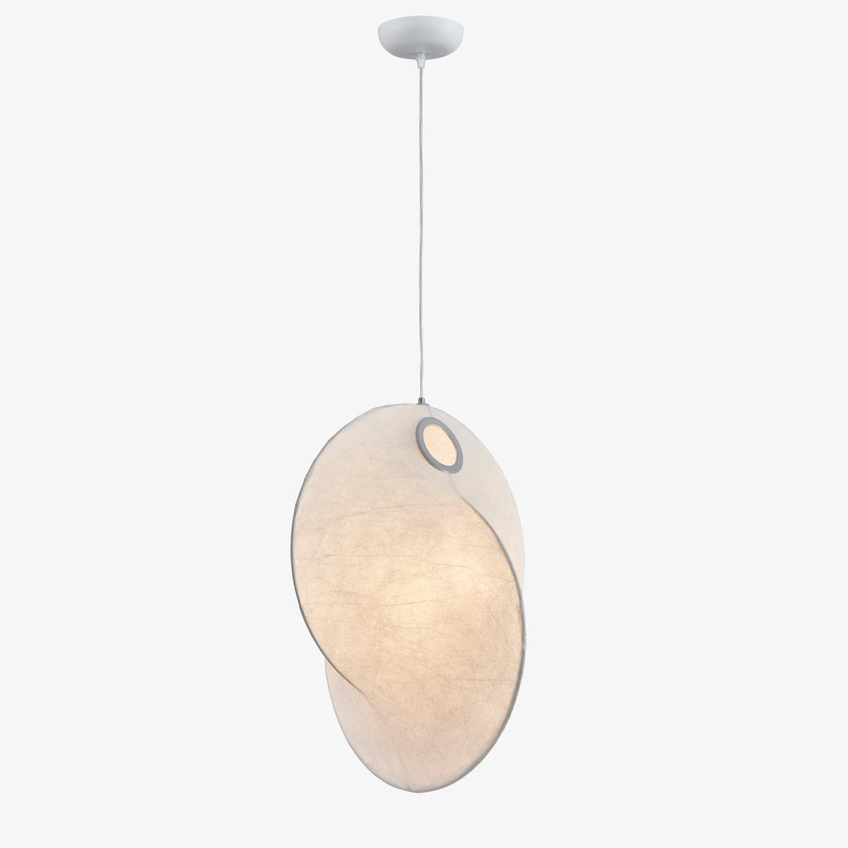 Verine Sculptural Mulberry Silk Pendant Light