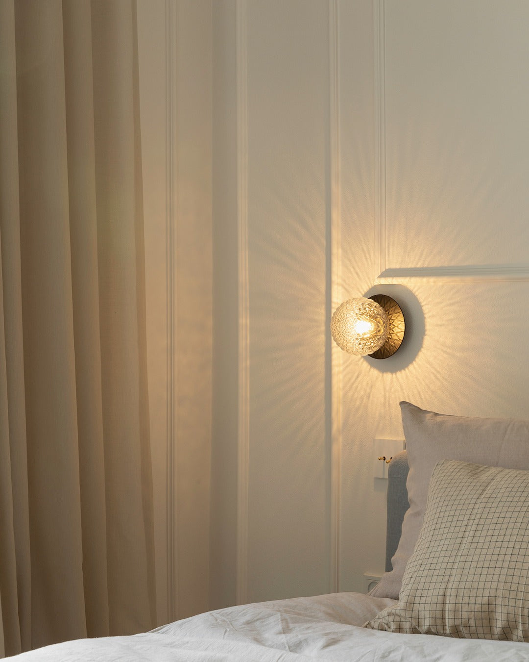 Irinor Premium Nordic Art Brass Wall Lamp