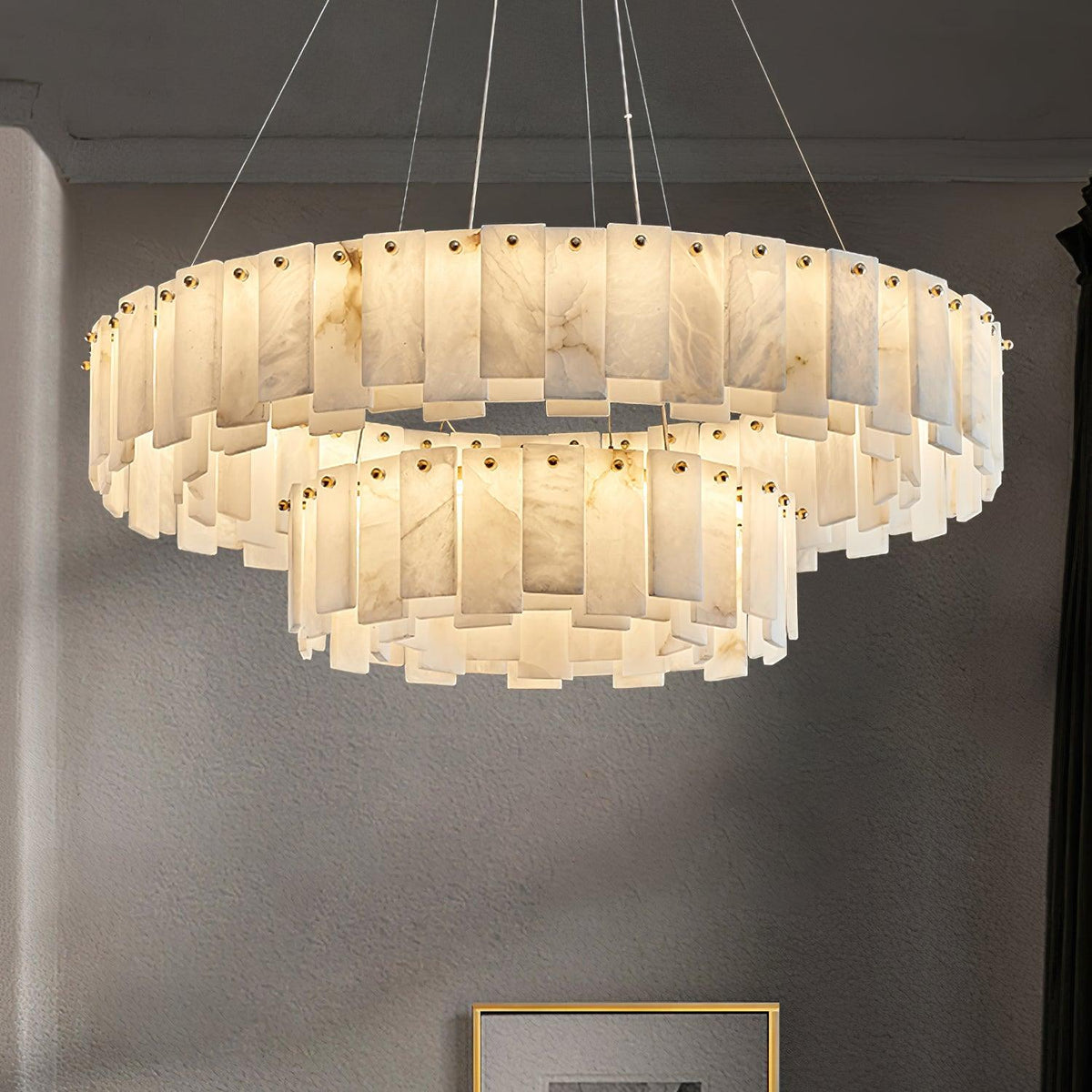 Vodore Alabaster Pendant Light