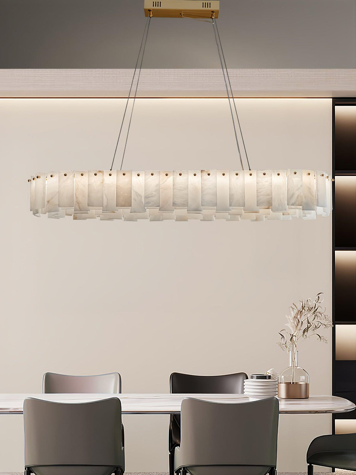 Vodore Alabaster Pendant Light