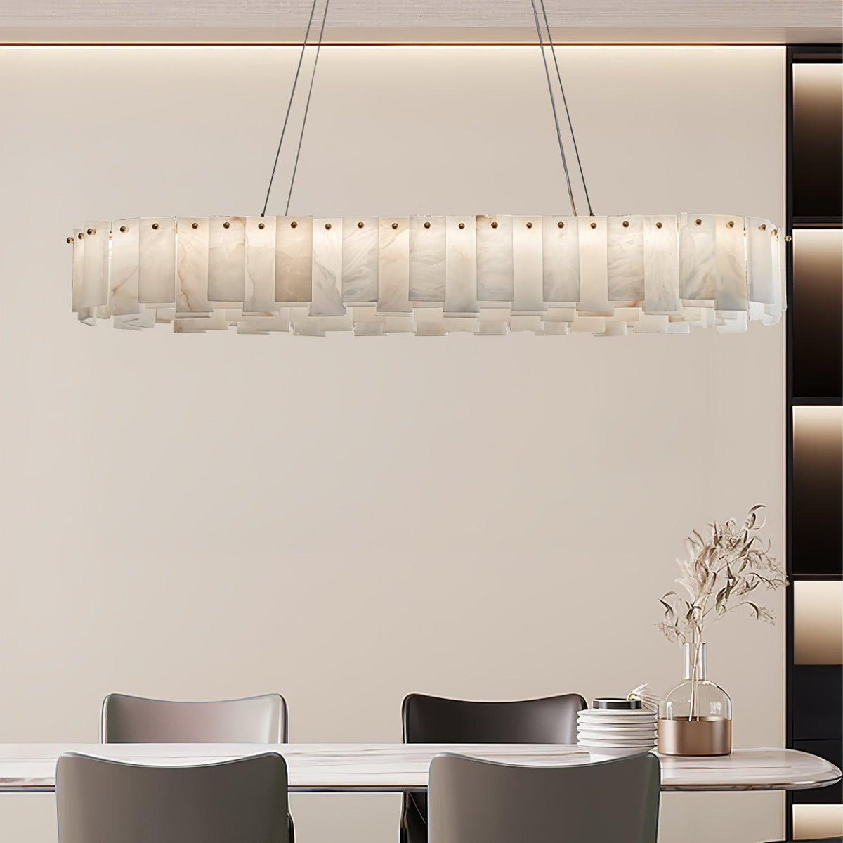 Vodore Alabaster Pendant Light