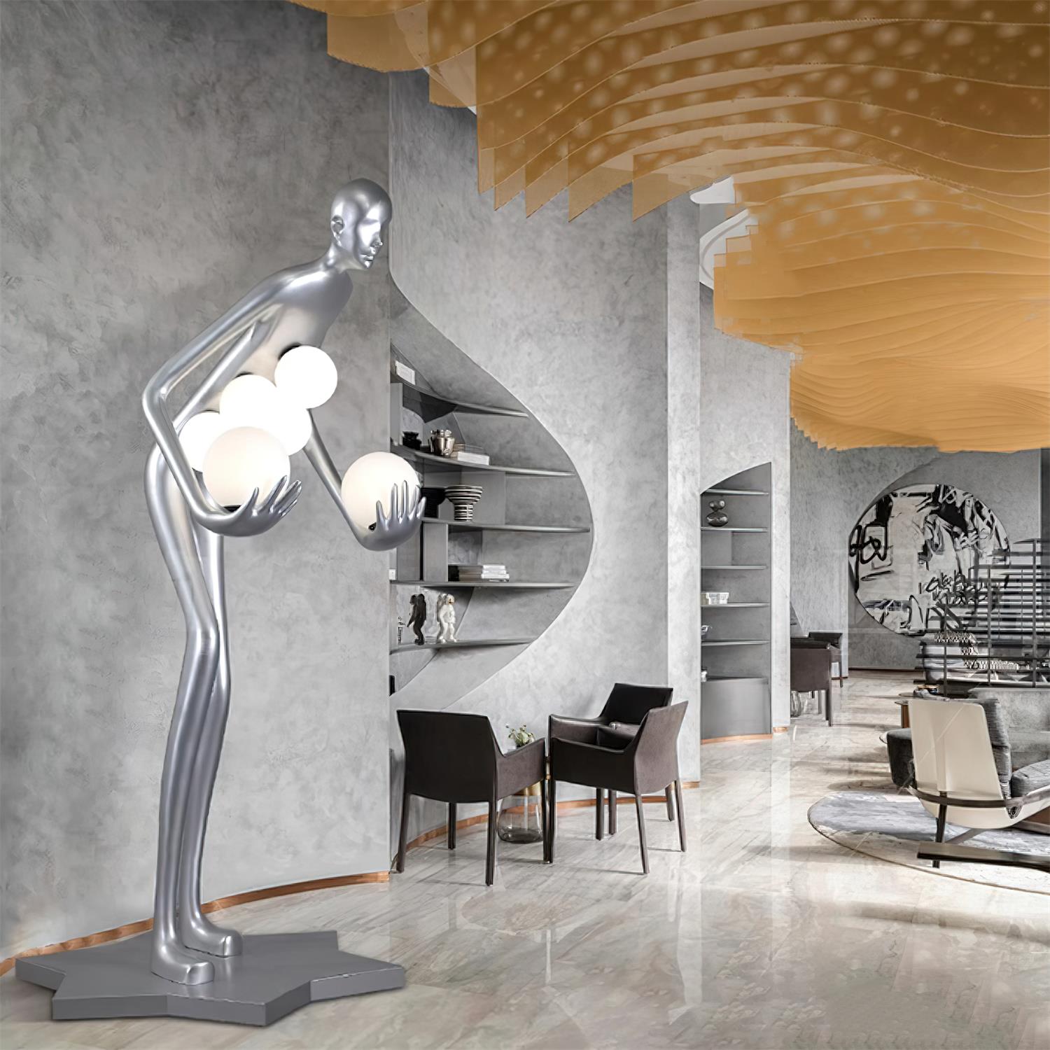 Silvaris Sculptural Floor Lamp