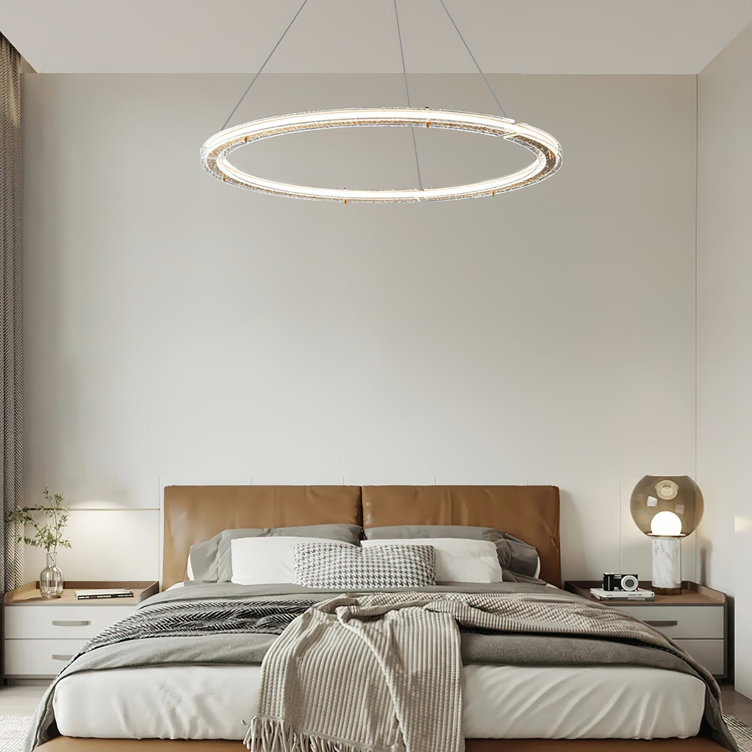 Lunara Dual-Ring Crystal Chandelier