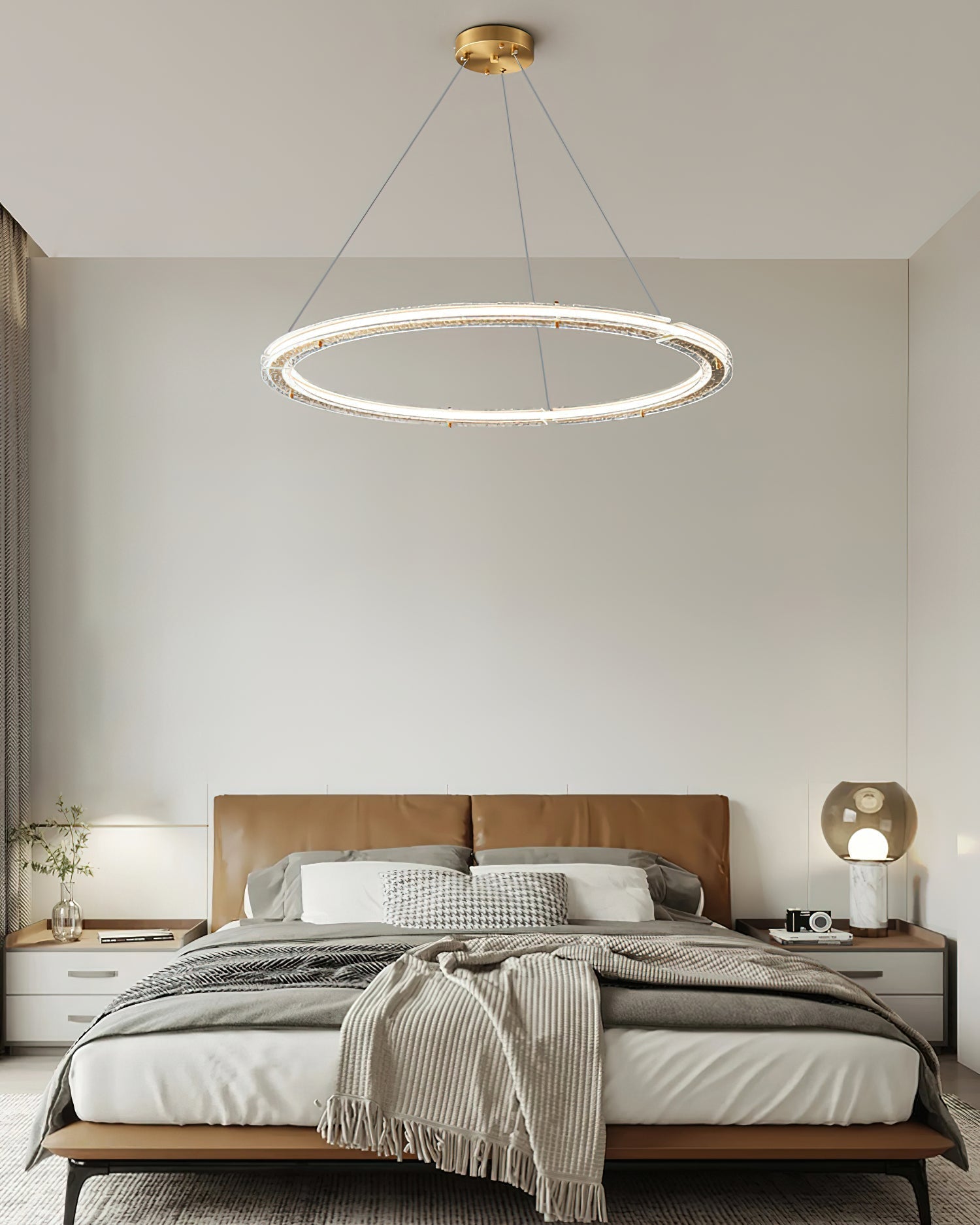 Lunara Dual-Ring Crystal Chandelier