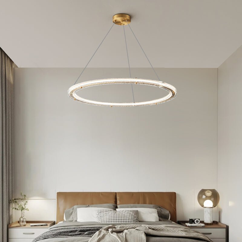 Lunara Dual-Ring Crystal Chandelier