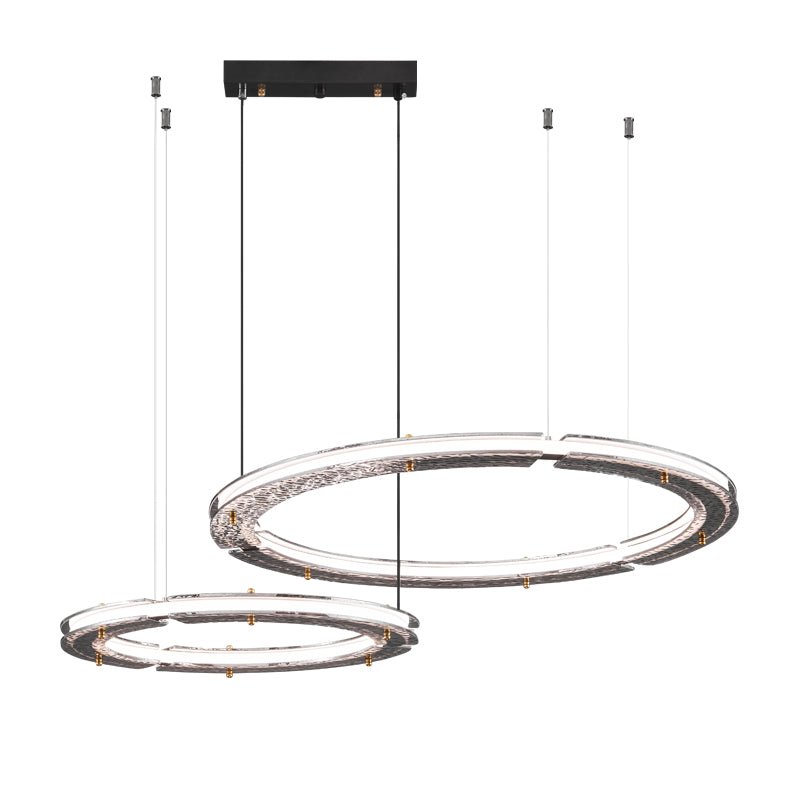 Lunara Dual-Ring Crystal Chandelier