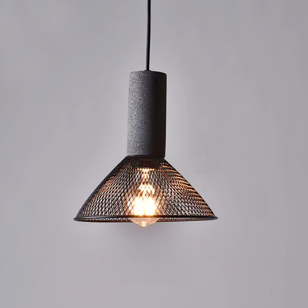 Bellwick Cement Mesh Pendant Light