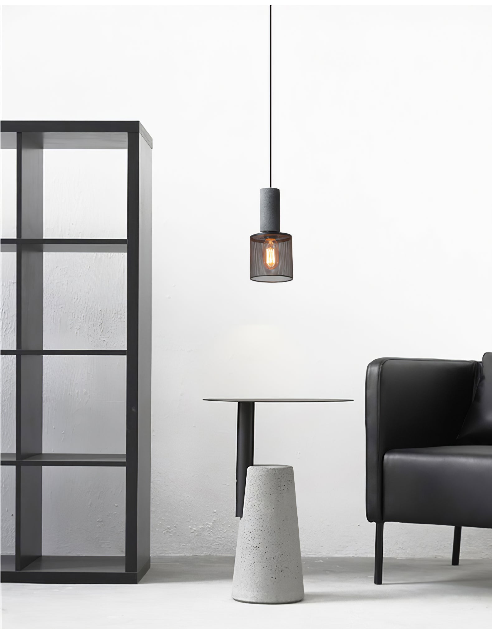 Hexa Cement Mesh Pendant Light