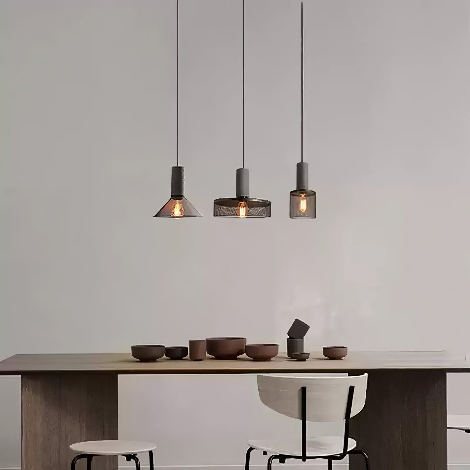 Bellwick Cement Mesh Pendant Light