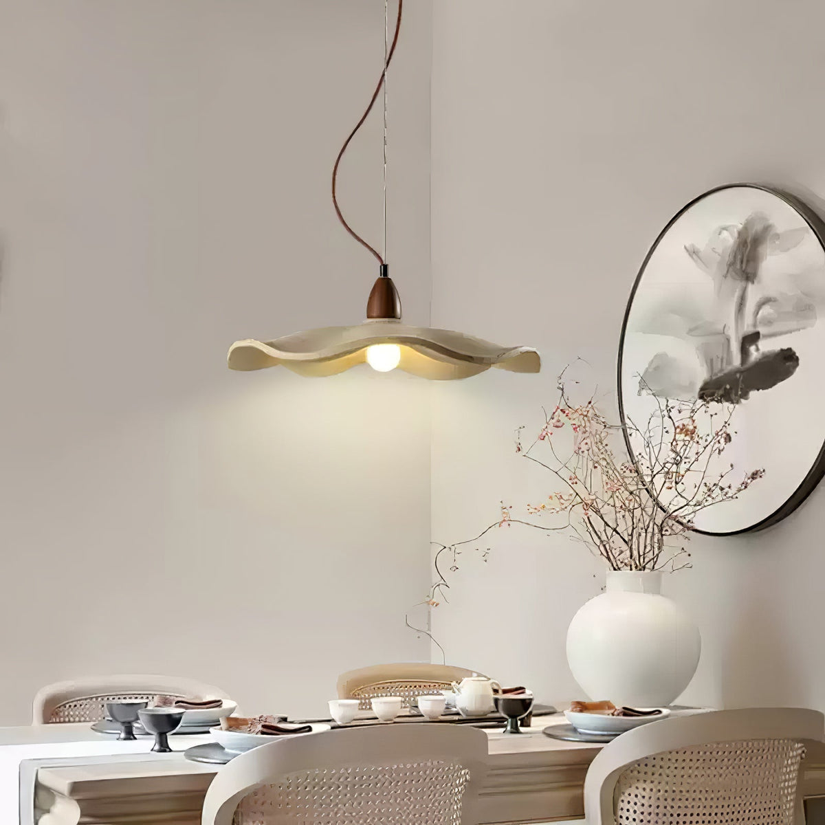 Siro Cement Wave Pendant Light