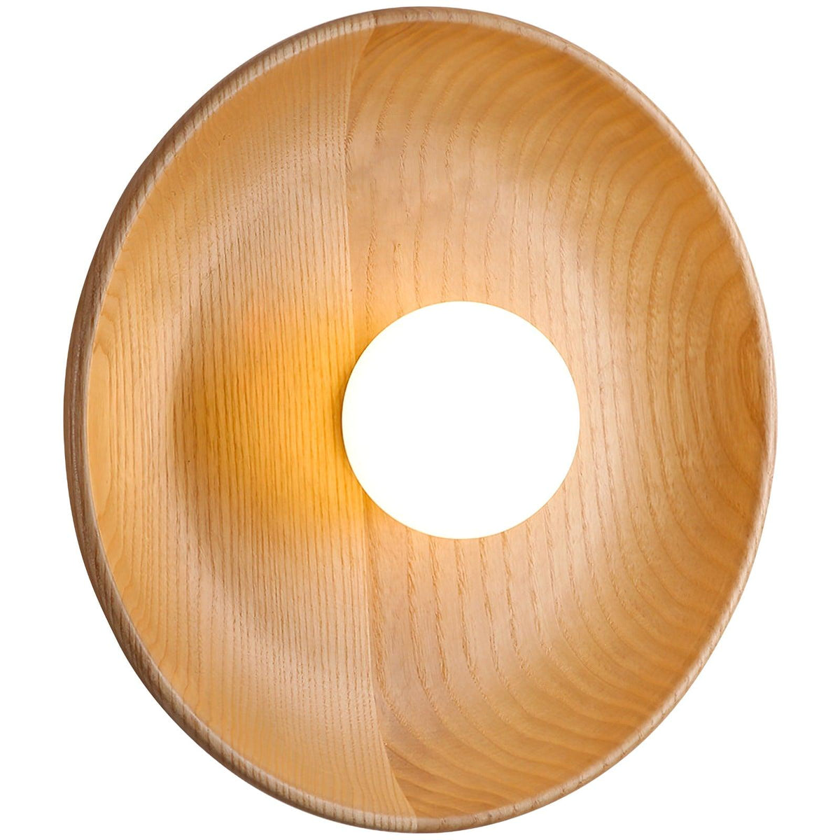 Sirixa Modern Minimalist Glass Wood Wall Lamp