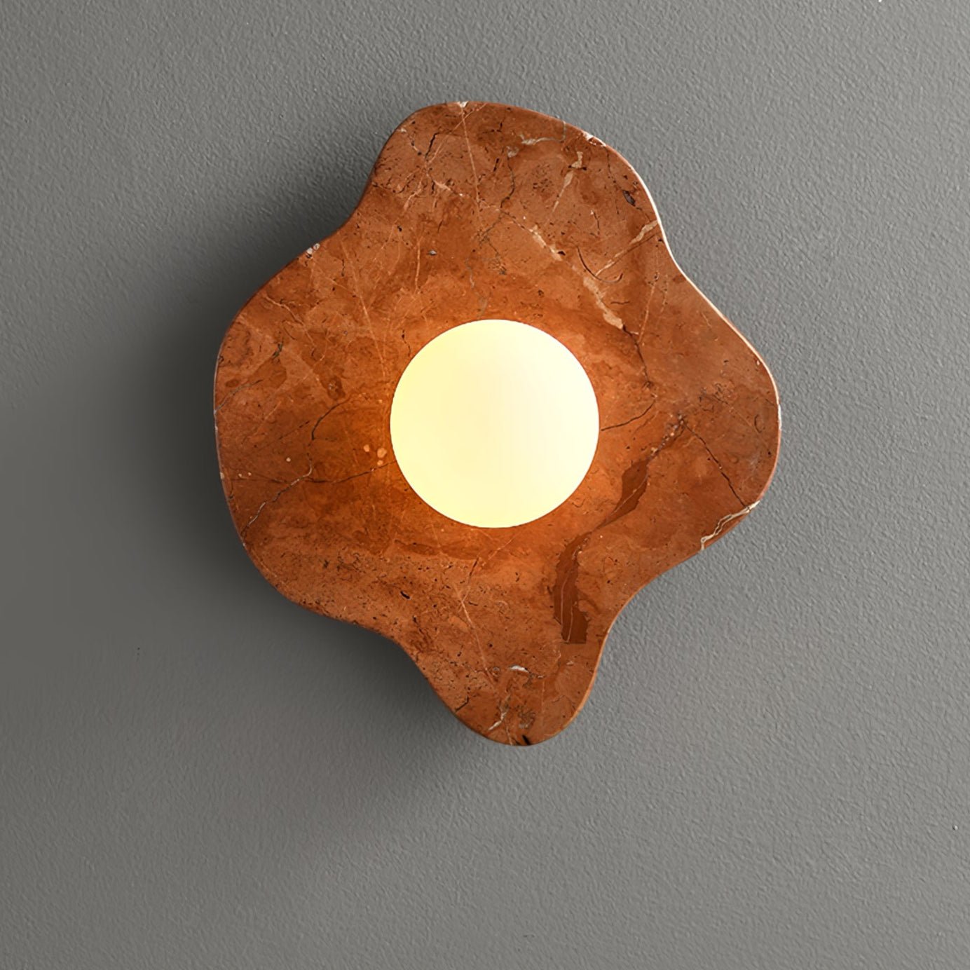 Bloom Rustic Marble Wall Lamp