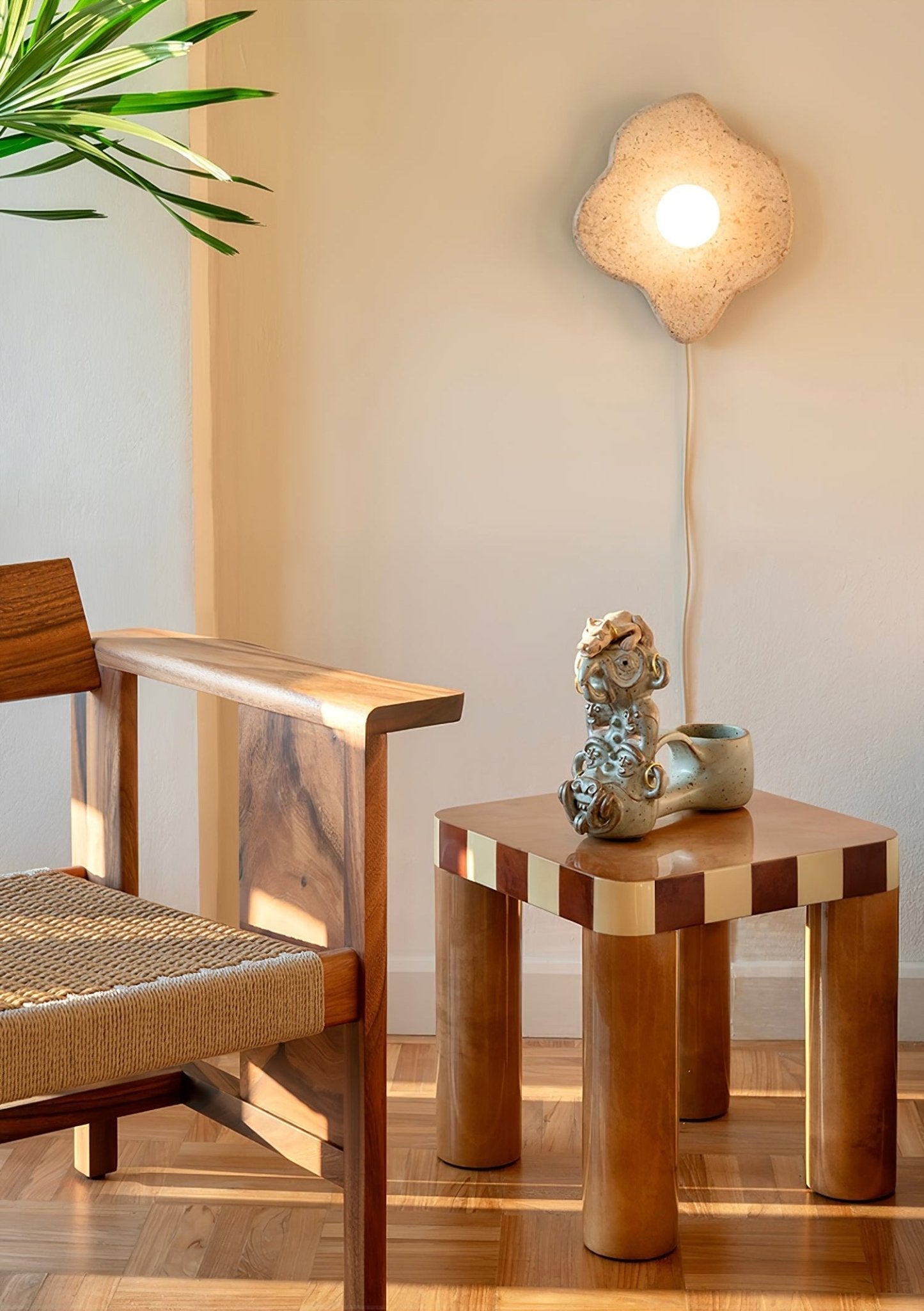 Bloom Rustic Marble Wall Lamp