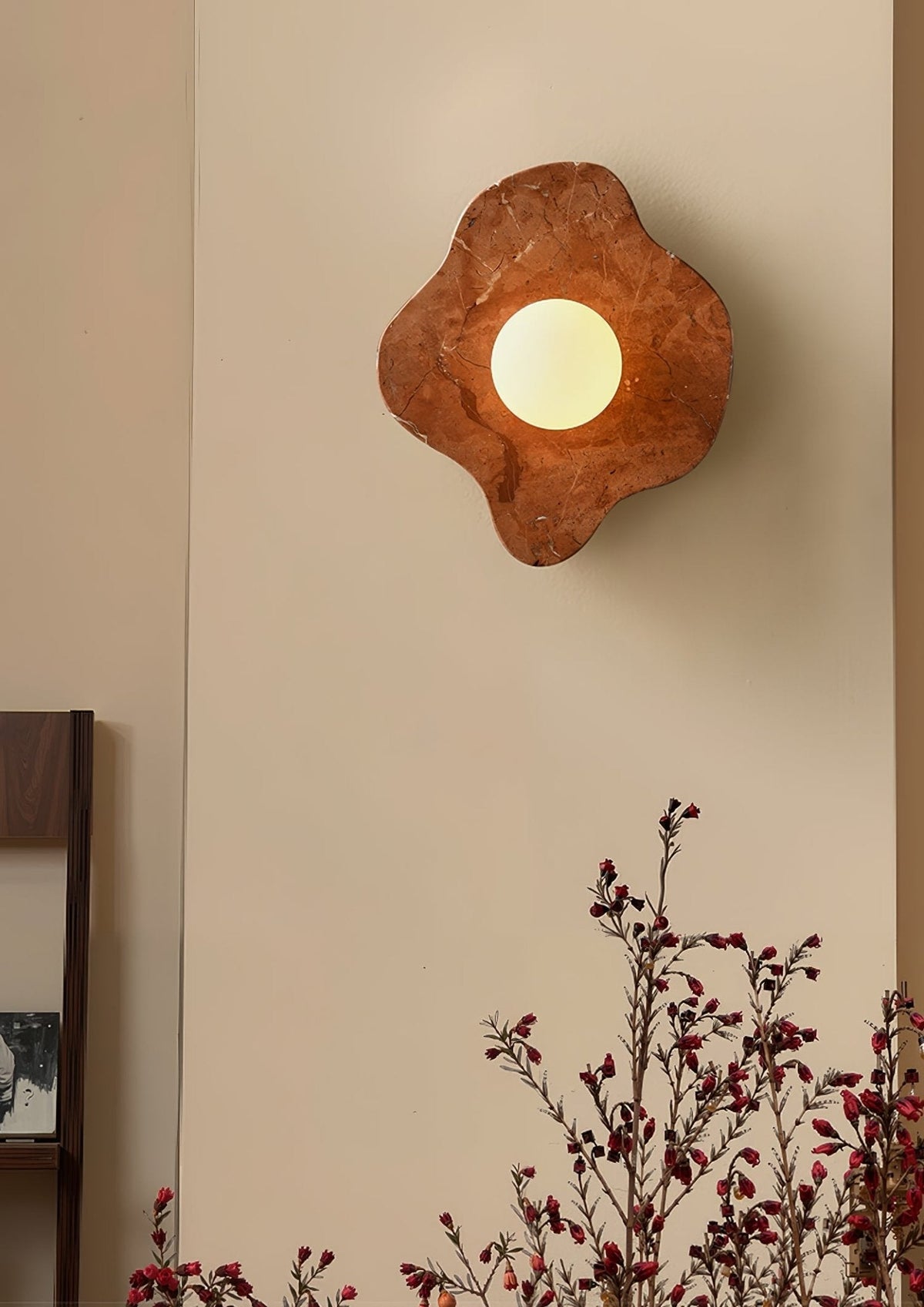 Bloom Rustic Marble Wall Lamp