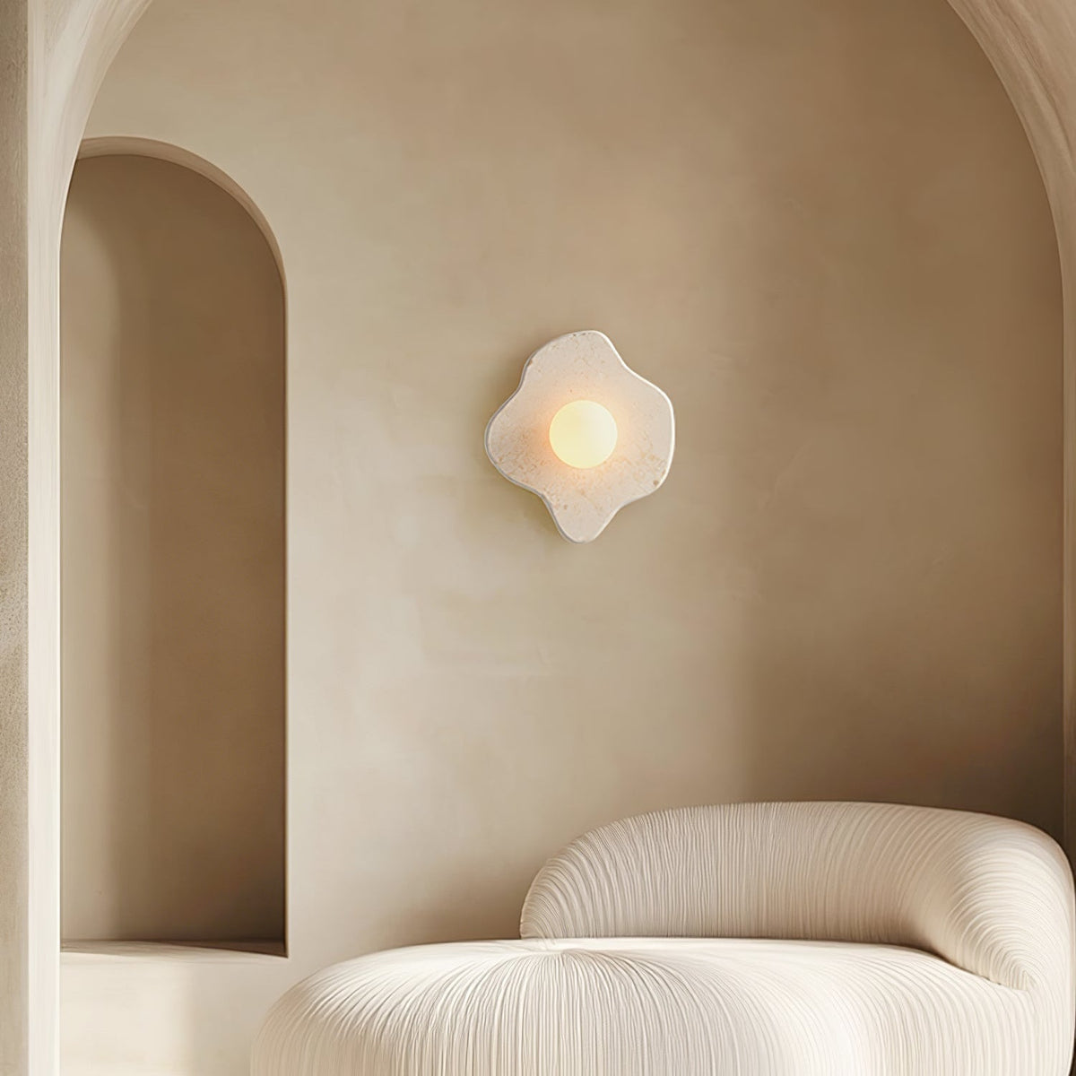 Bloom Rustic Marble Wall Lamp