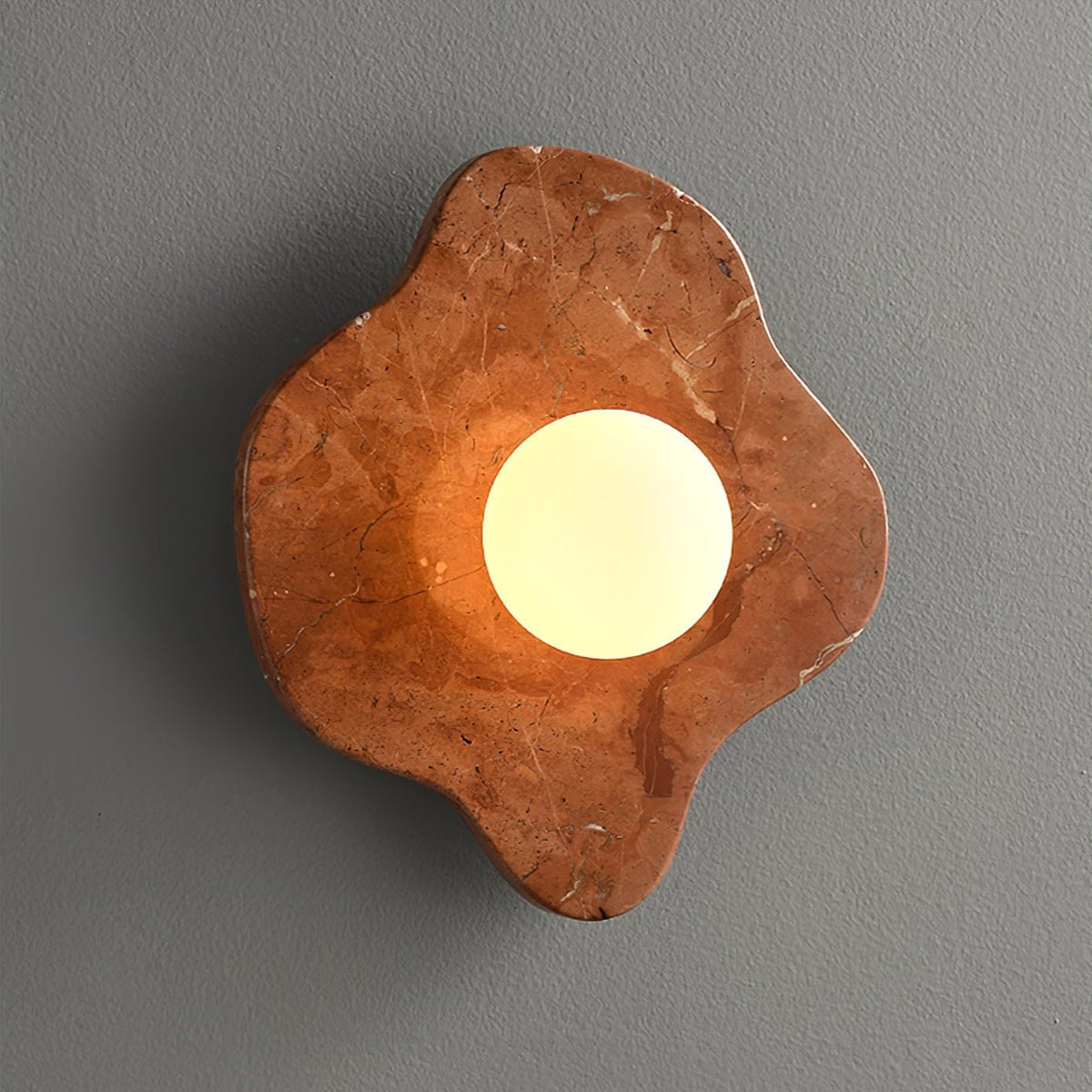 Bloom Rustic Marble Wall Lamp