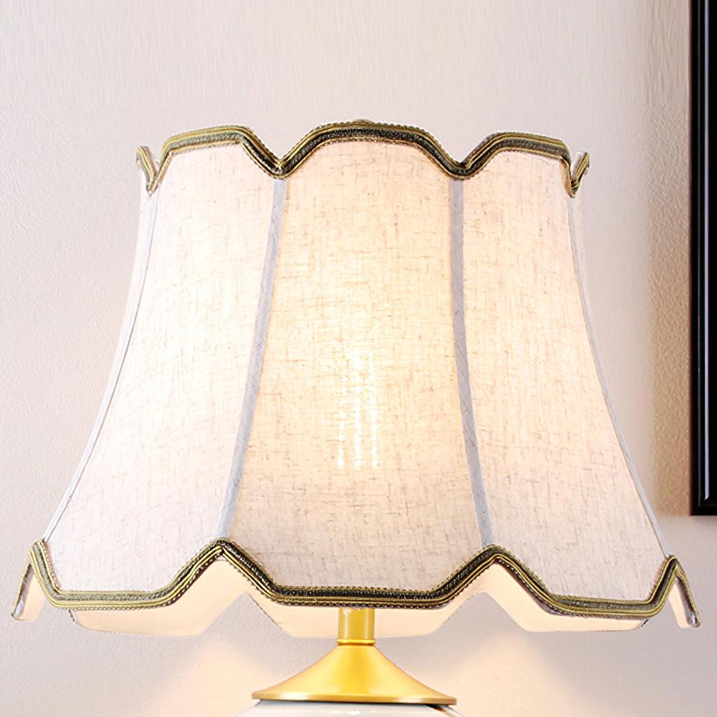 Sparrow Oriental Ceramic Desk Lamp
